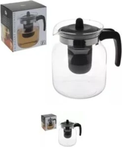 Service à L'heure Du Thé - Cafetière - Théière En Glas - Théière Avec Infuseur à Thee 1,5 L - Infuseur à Thee